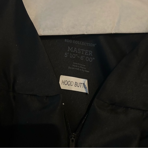 Black Graduation Gown with Cap - Picture 2 of 4